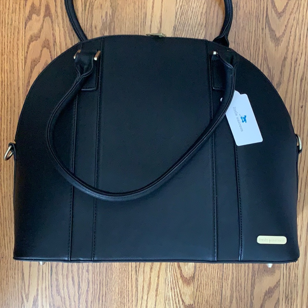 Little Unicorn Rotunda Diaper Bag -Black